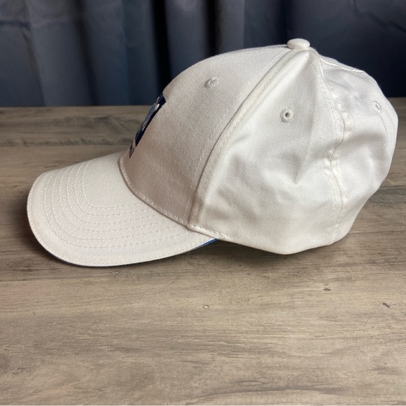 Hawaii Strapback Hat White OSFA Adjustable Embroidered Vented Holes Surfware - Picture 2 of 7